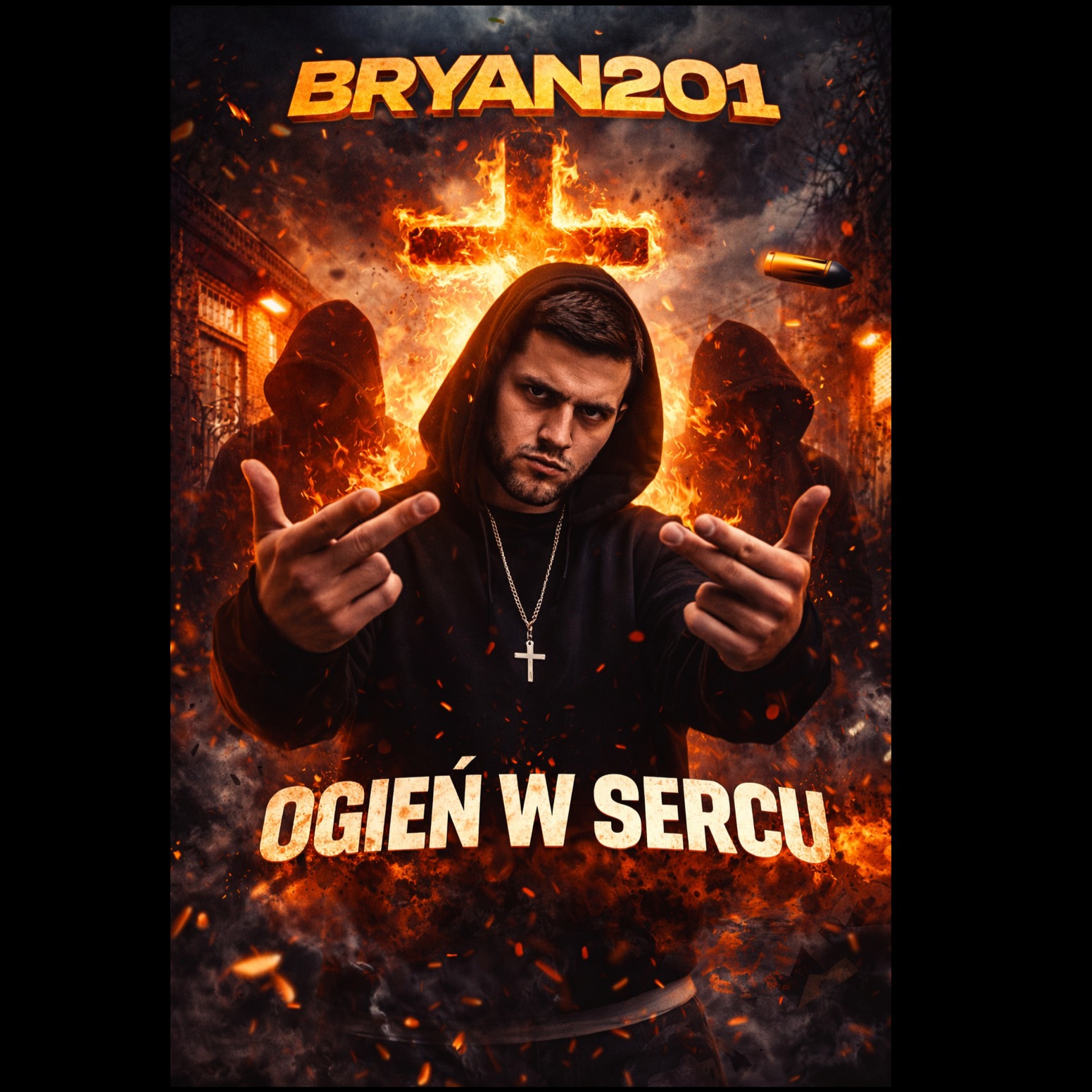 Ogień w sercu - wer. RAP - utwór religijny artwork