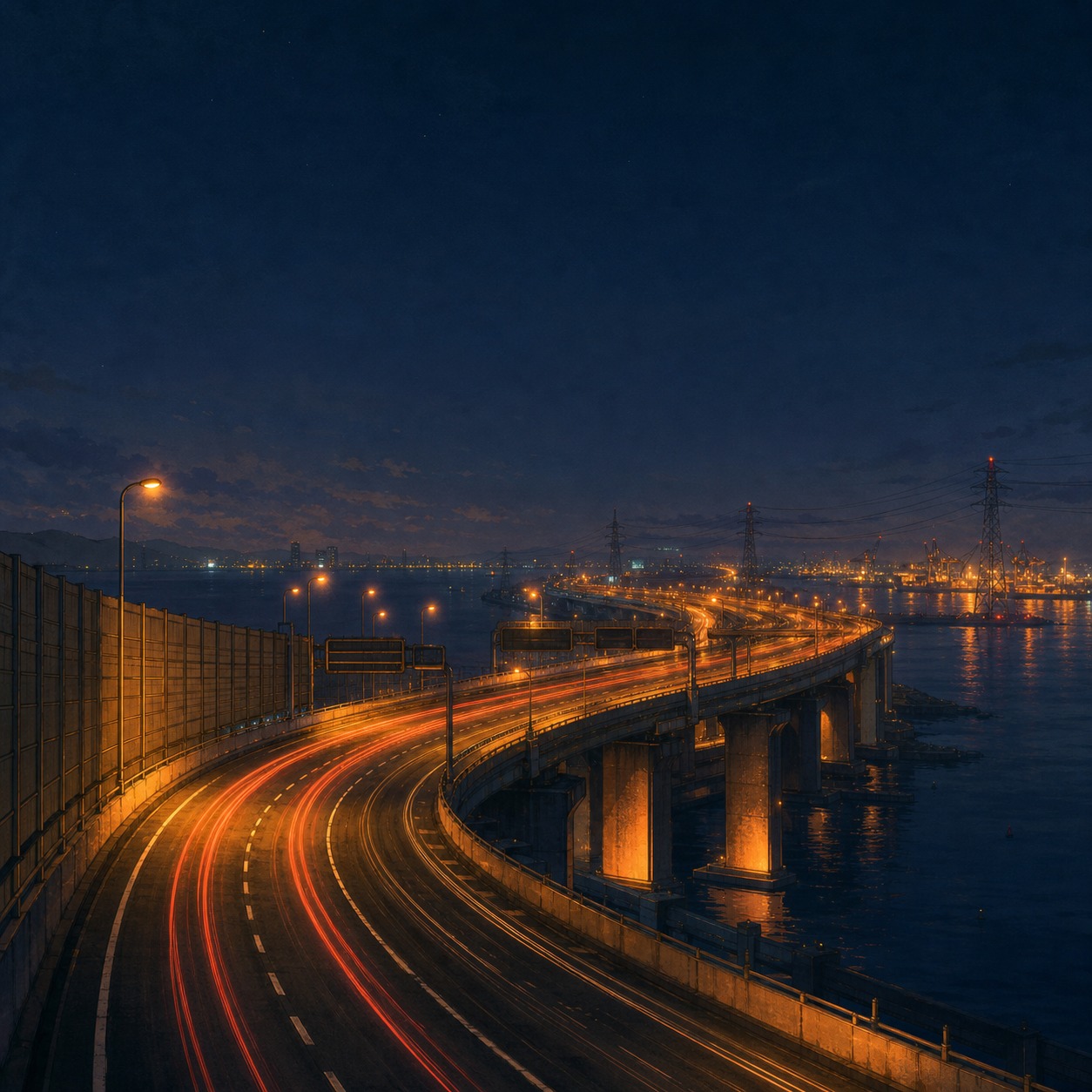 琥珀の高架線 / Amber Overpass - v2 artwork