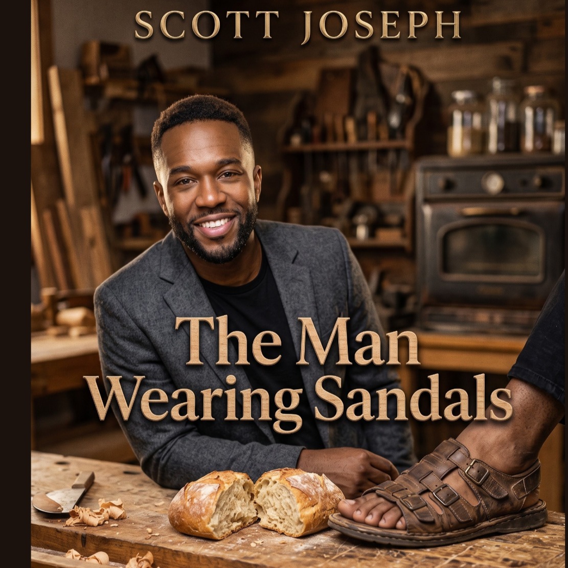 The Man Wearing Sandals artwork