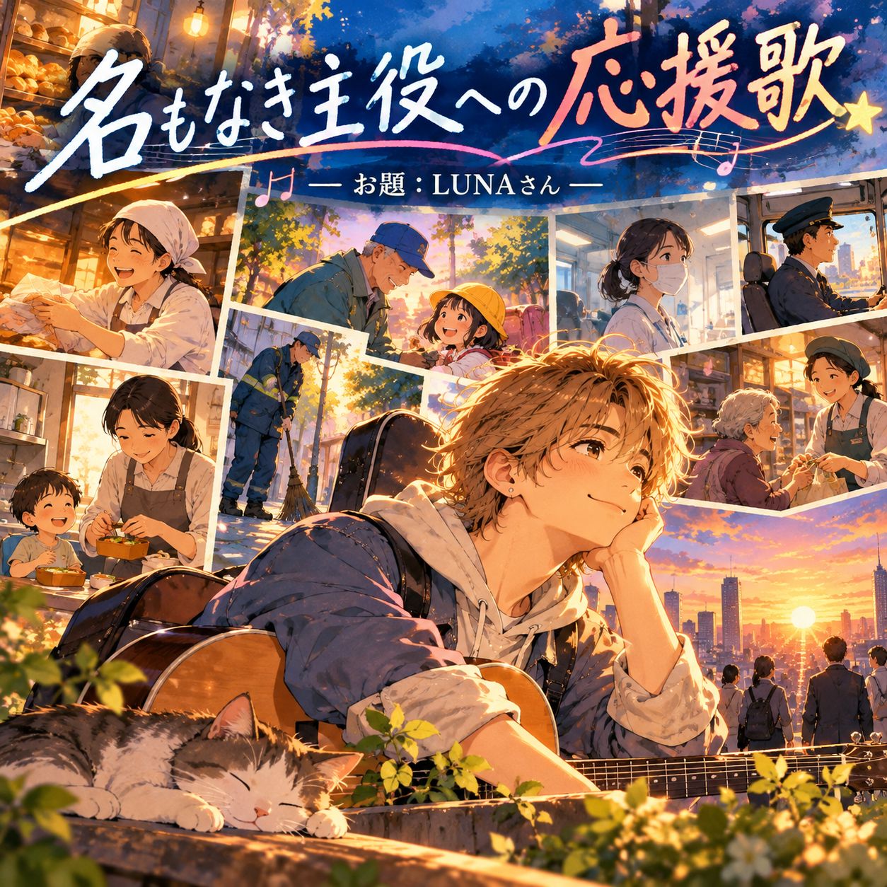 名もなき主役への応援歌｜お題：LUNAさん artwork