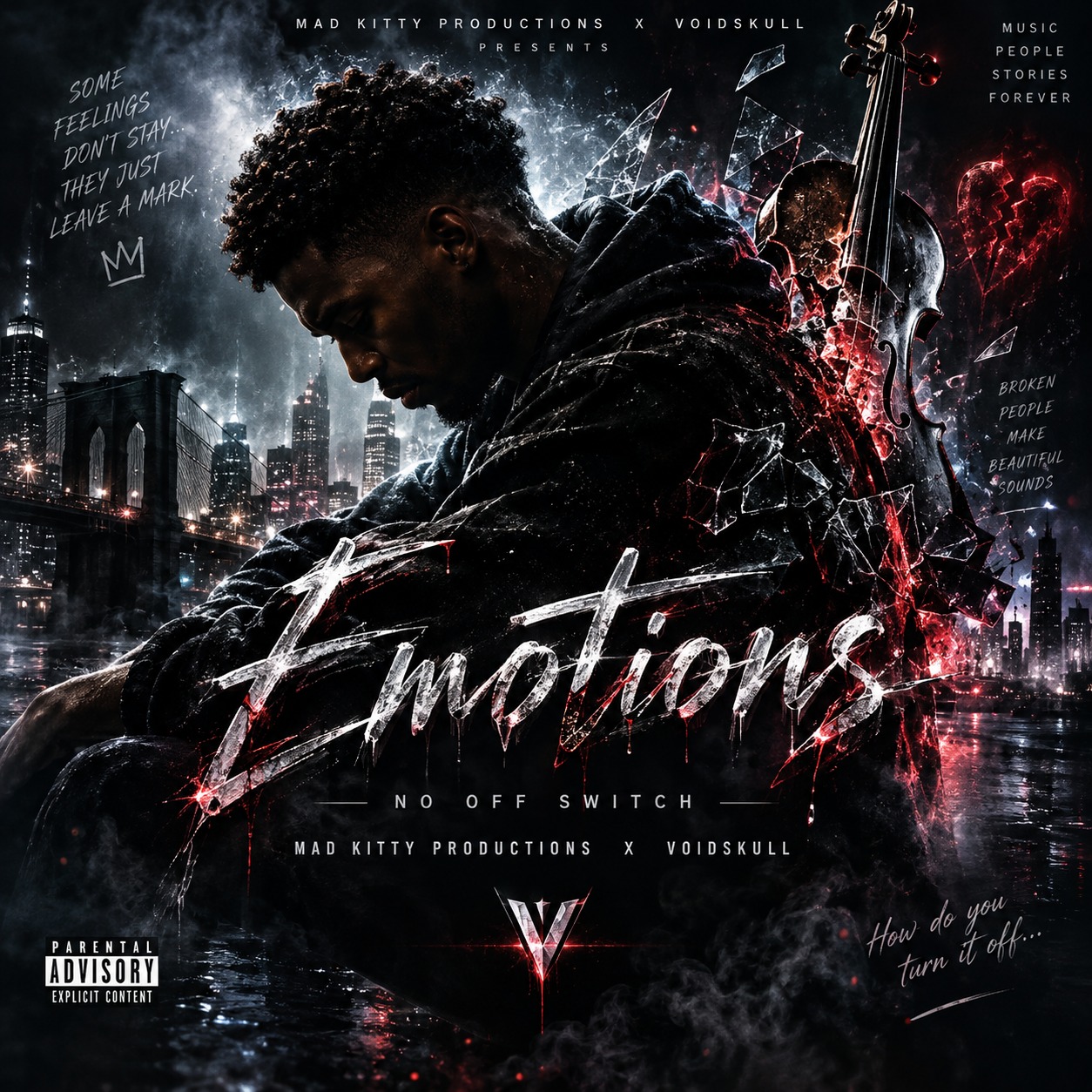 EMOTIONS — NO OFF SWITCH // Mad Kitty Productions × VoidSkull artwork