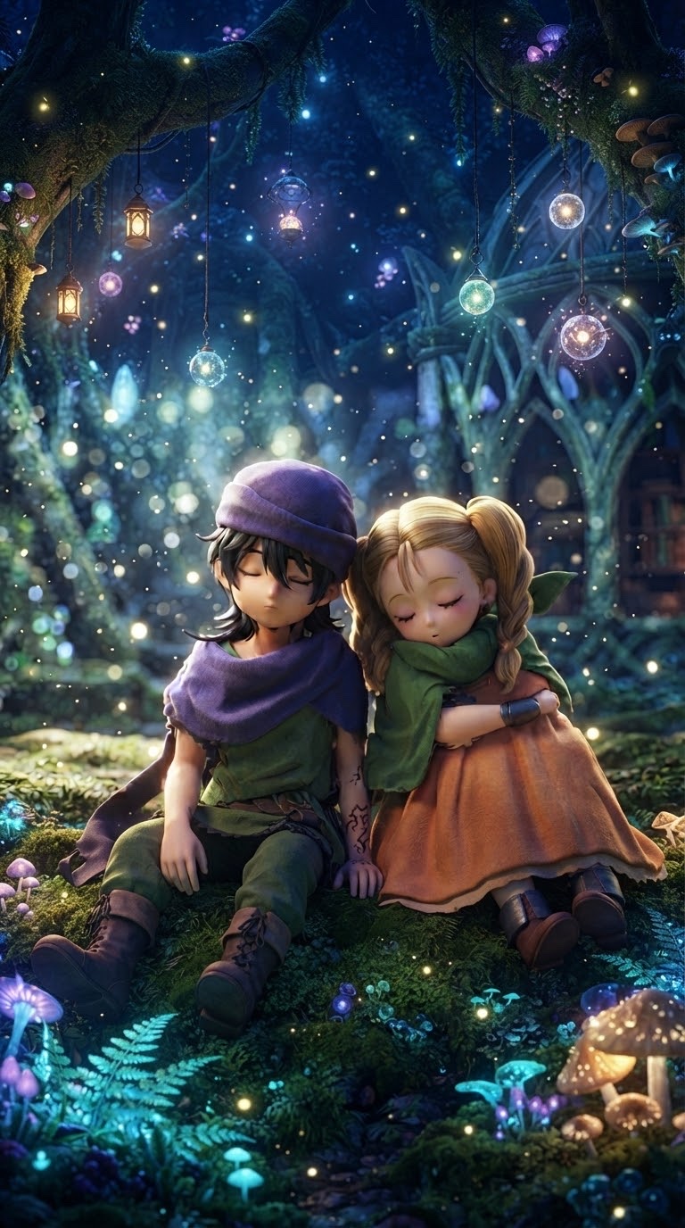 【レヌール城の月影～君が差し出した小さな手】 artwork