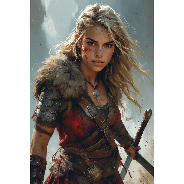 Frøya í Dögun Freyja at Dawn onv artwork