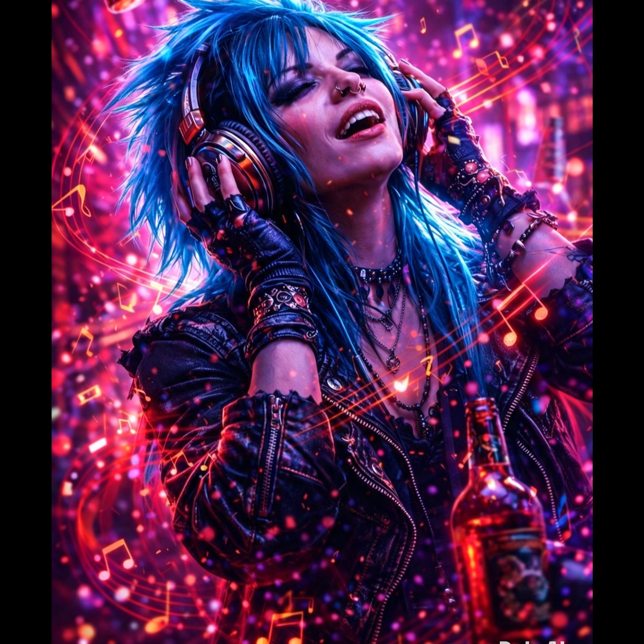 punk girl blue 3