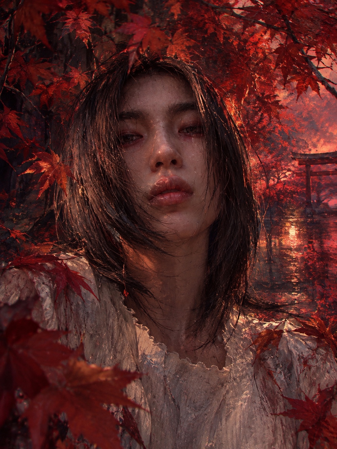 赤い手の葉に さよなら。 artwork