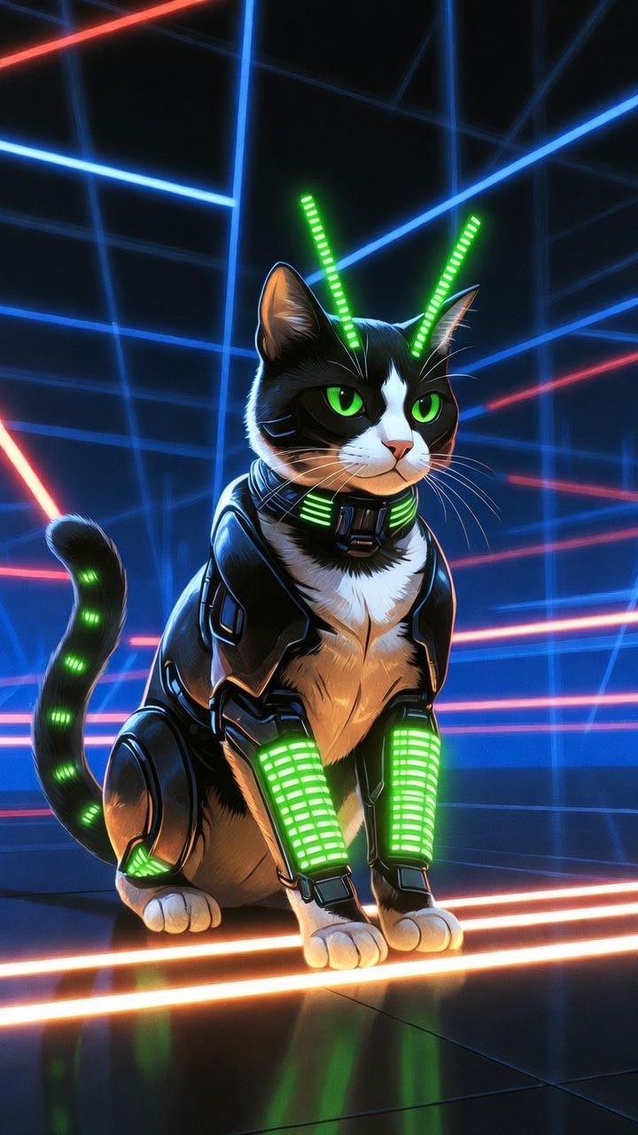Neon Cats artwork