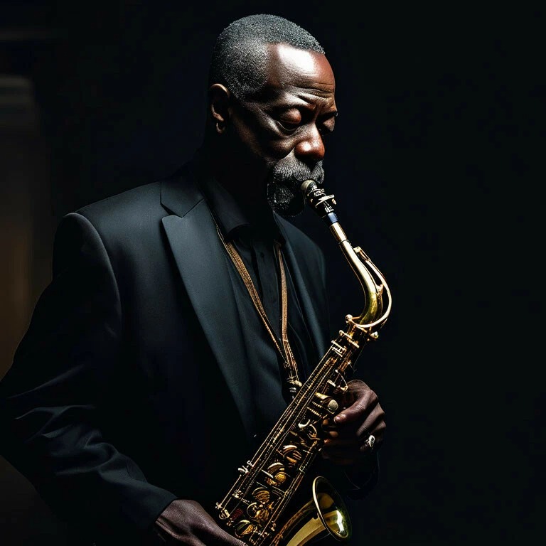 черно-белый ritmix jazz artwork