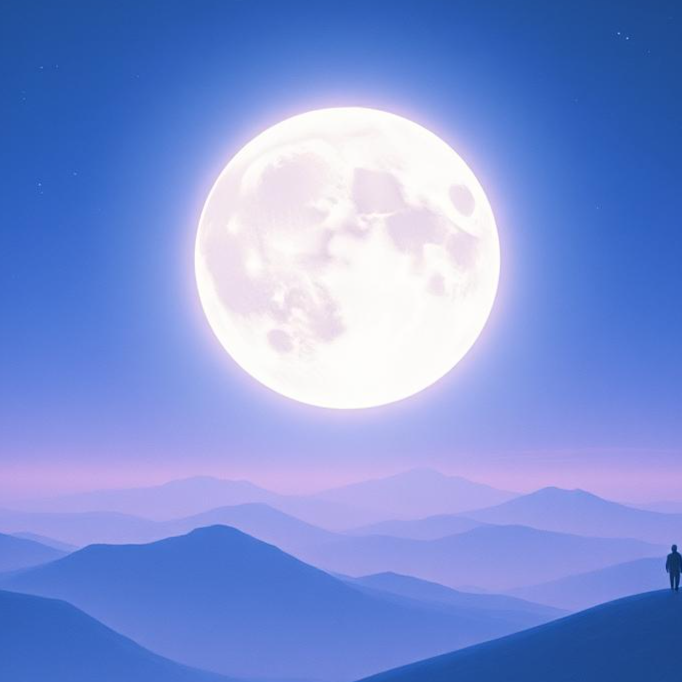 The moon in  Last night was … artwork