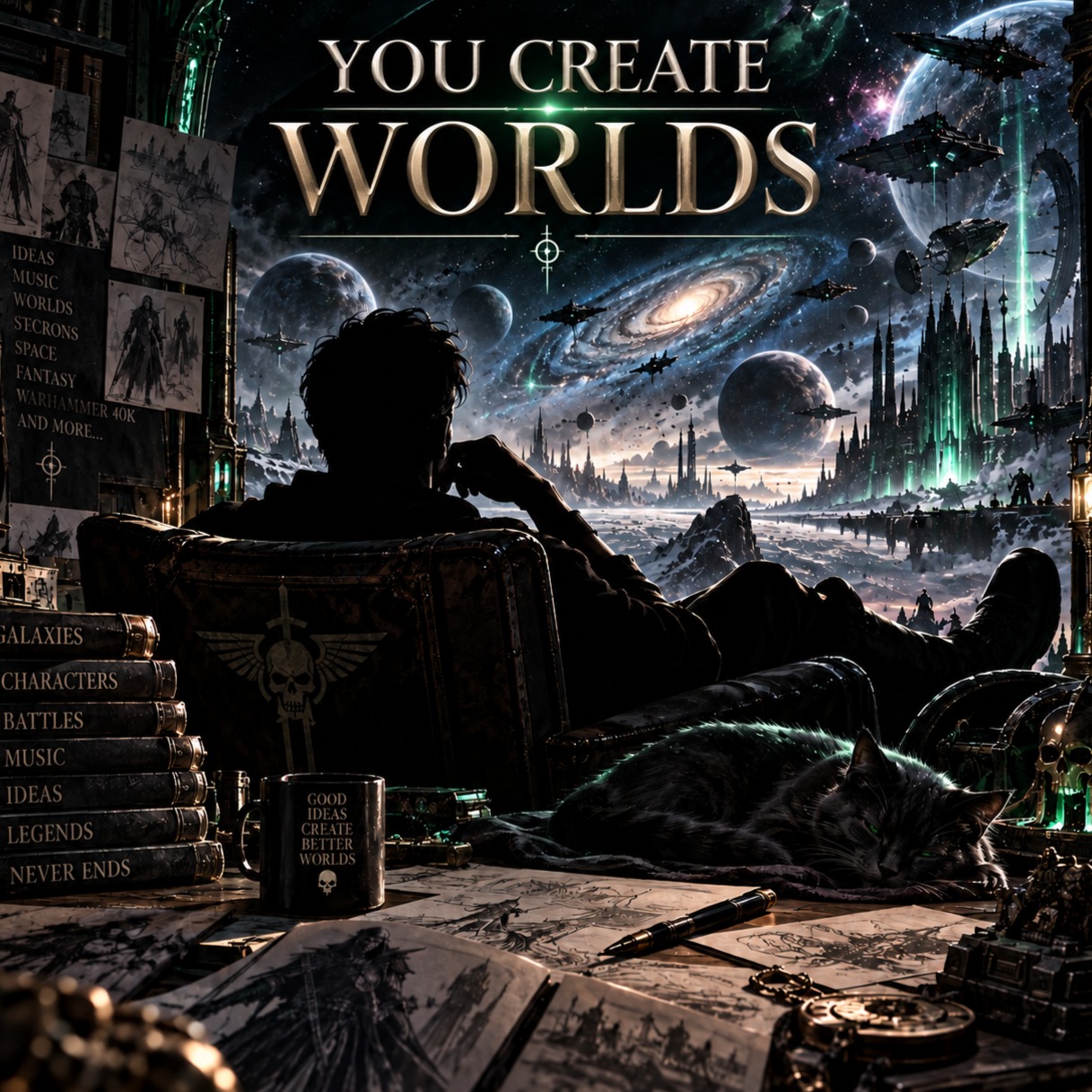 WH 40K. Ksun Bakir. You Create Worlds 💚 artwork