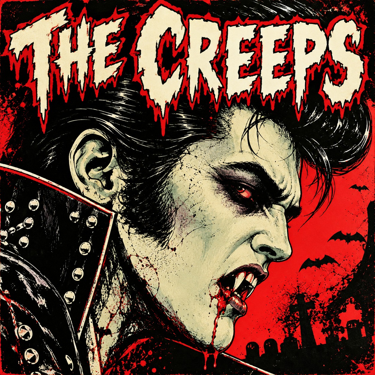 The Creeps - Black Bangs, Black Coffins artwork