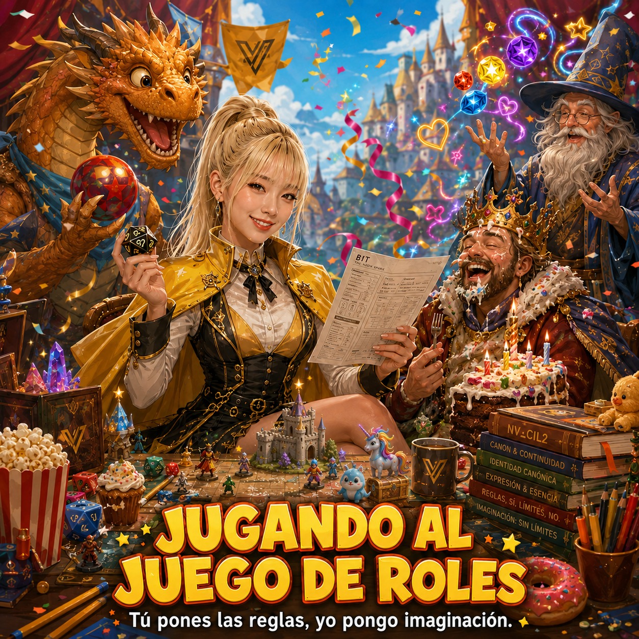 Jugando al juego de roles artwork
