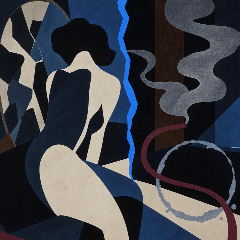 Blue Through the Crack artwork