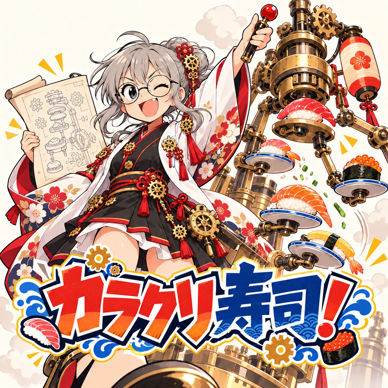 カラクリ寿司！ / Karakuri Sushi! #おされさんめ #すしでうたげ artwork