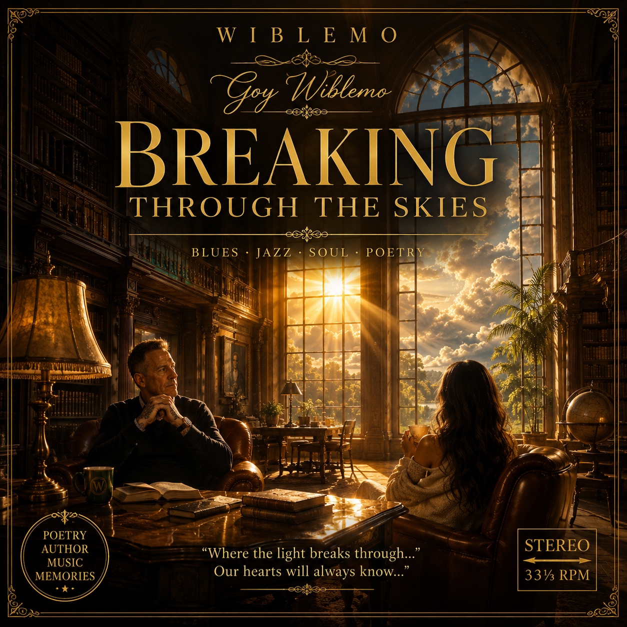 Breaking through the clouds artwork