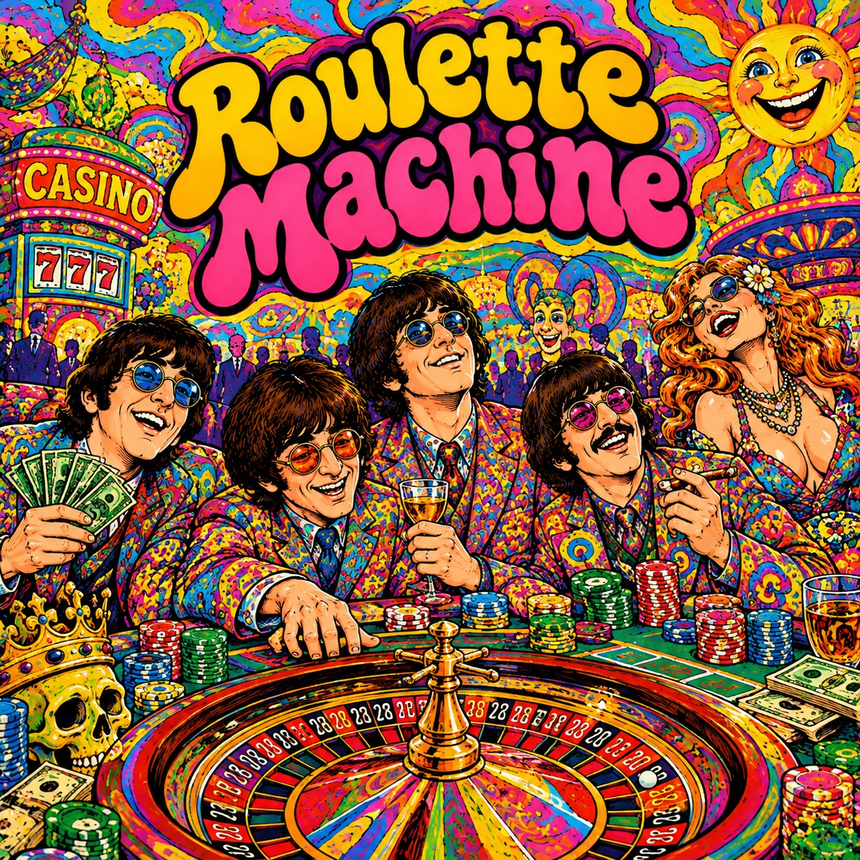 Roulette machine artwork