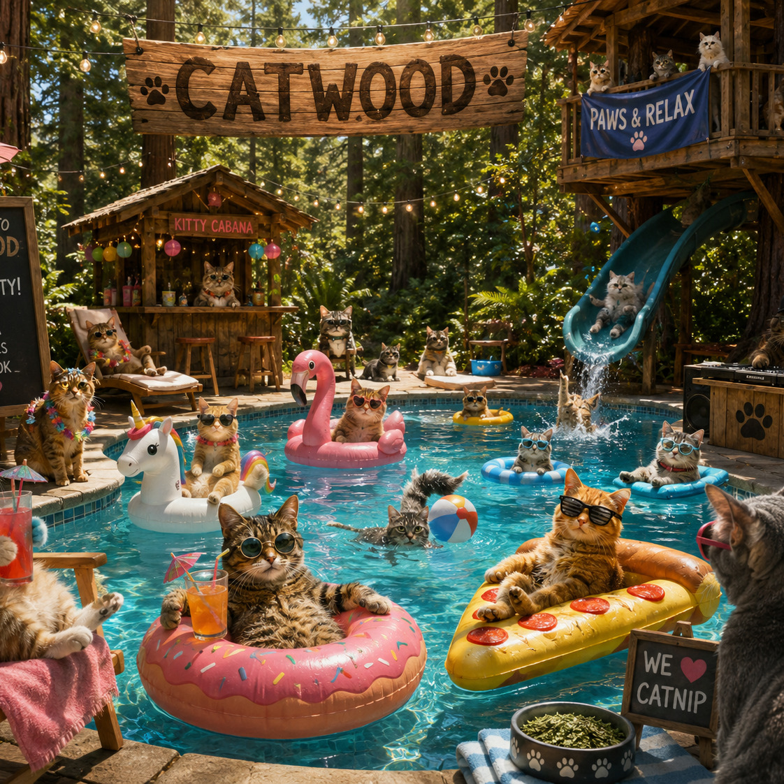 The hottest Neon pool party of the season