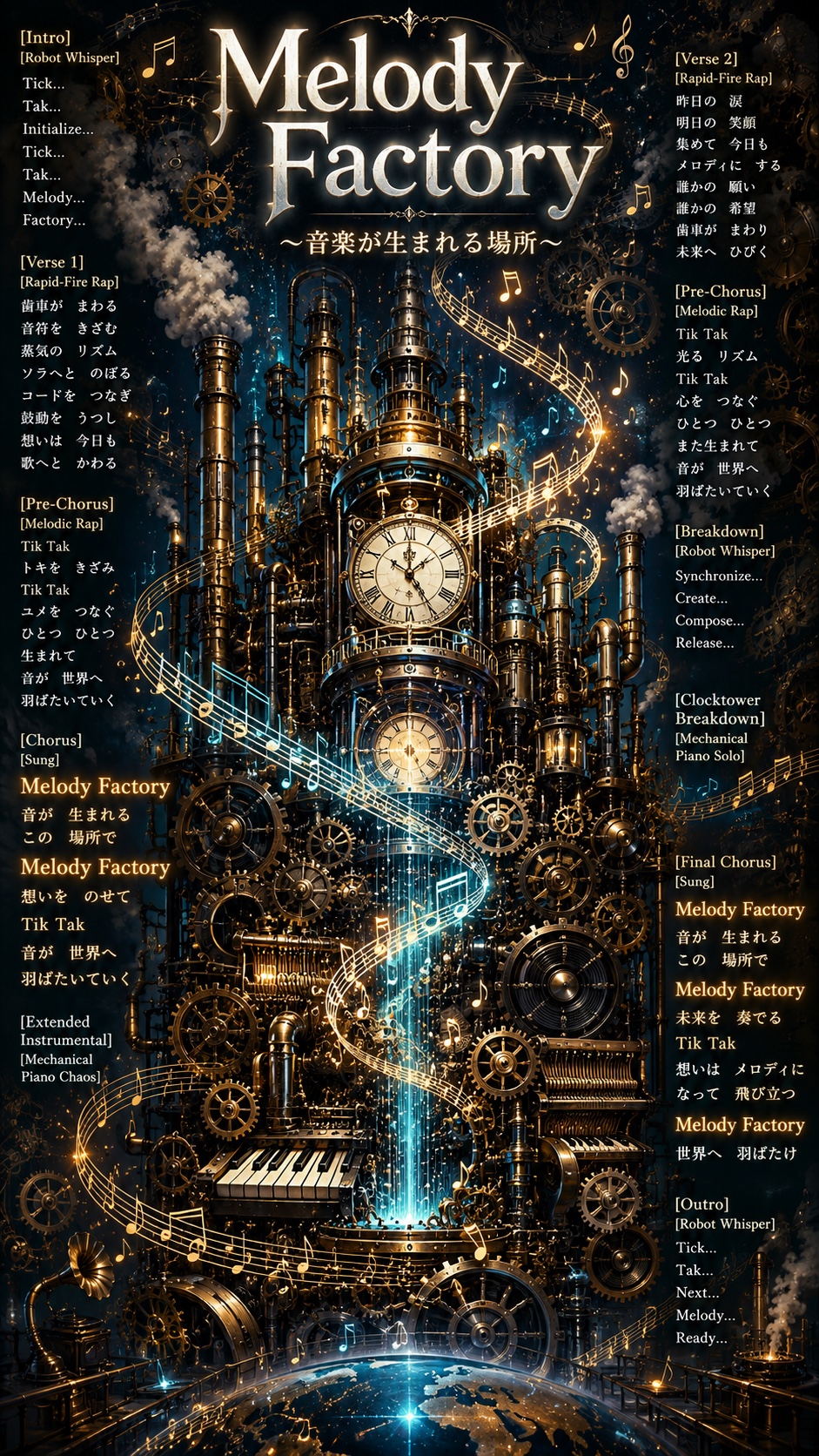 Melody Factory ～音楽が生まれる場所～#sasasa artwork