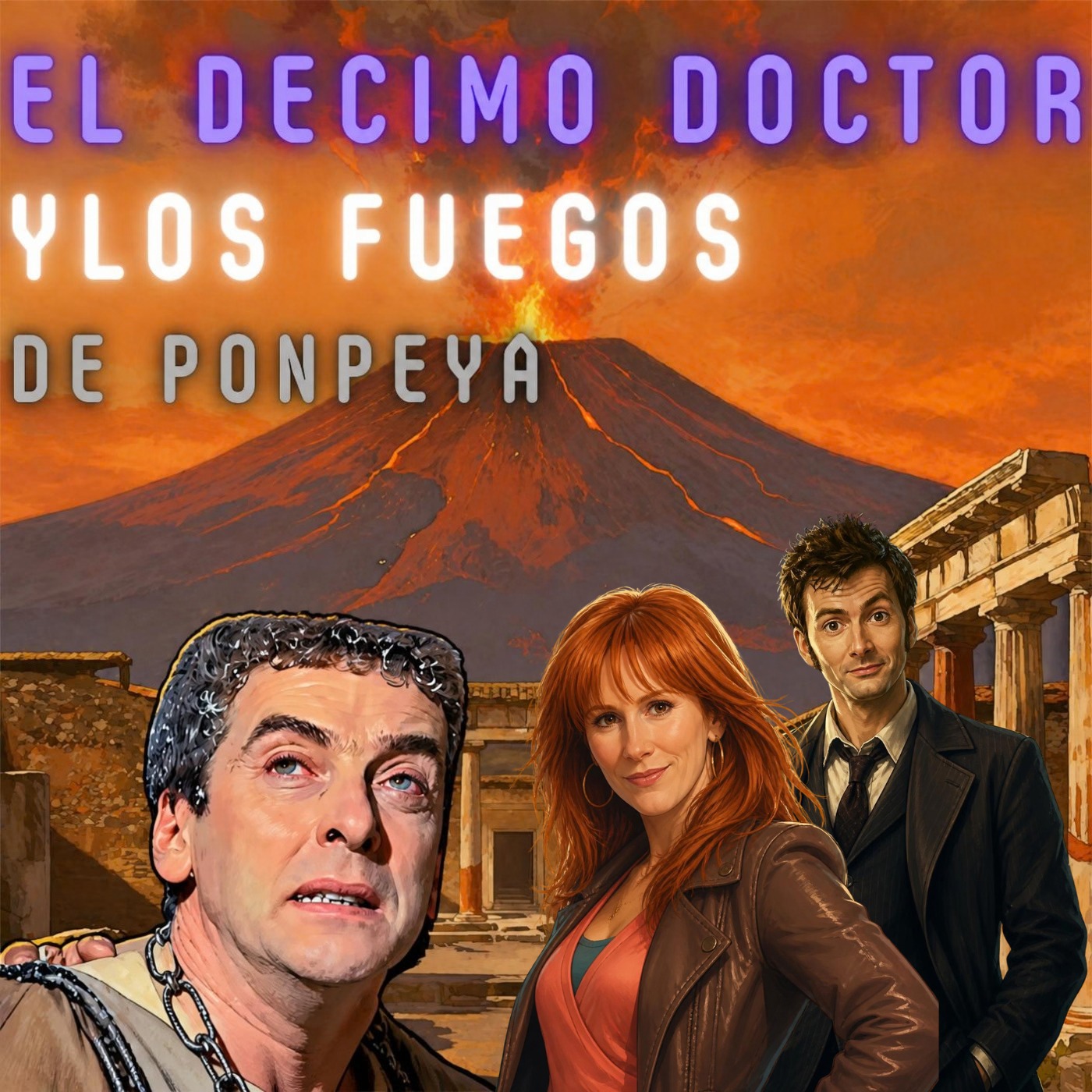 El decimo doctor y los fuegos de Ponpeya artwork