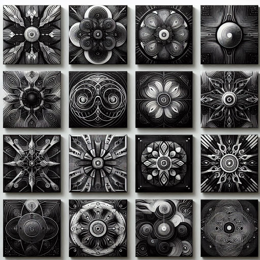 The Bittersweet Candys 14 Black Paintings by feathersborealis Suno