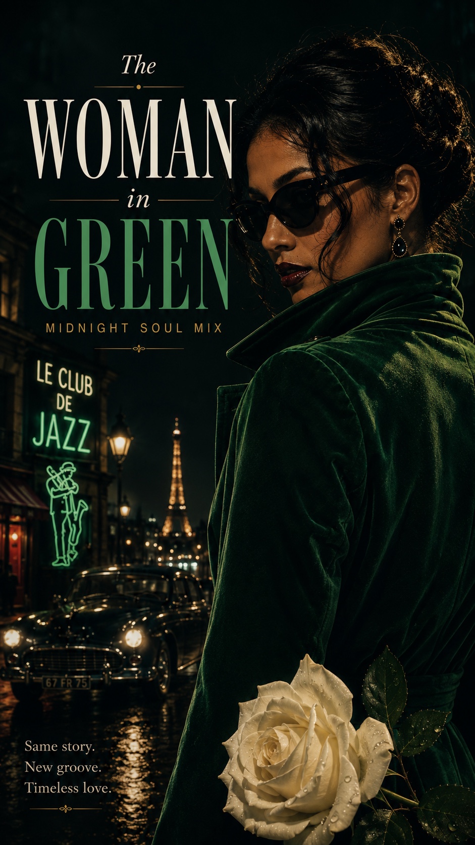 Woman in Green - remix artwork