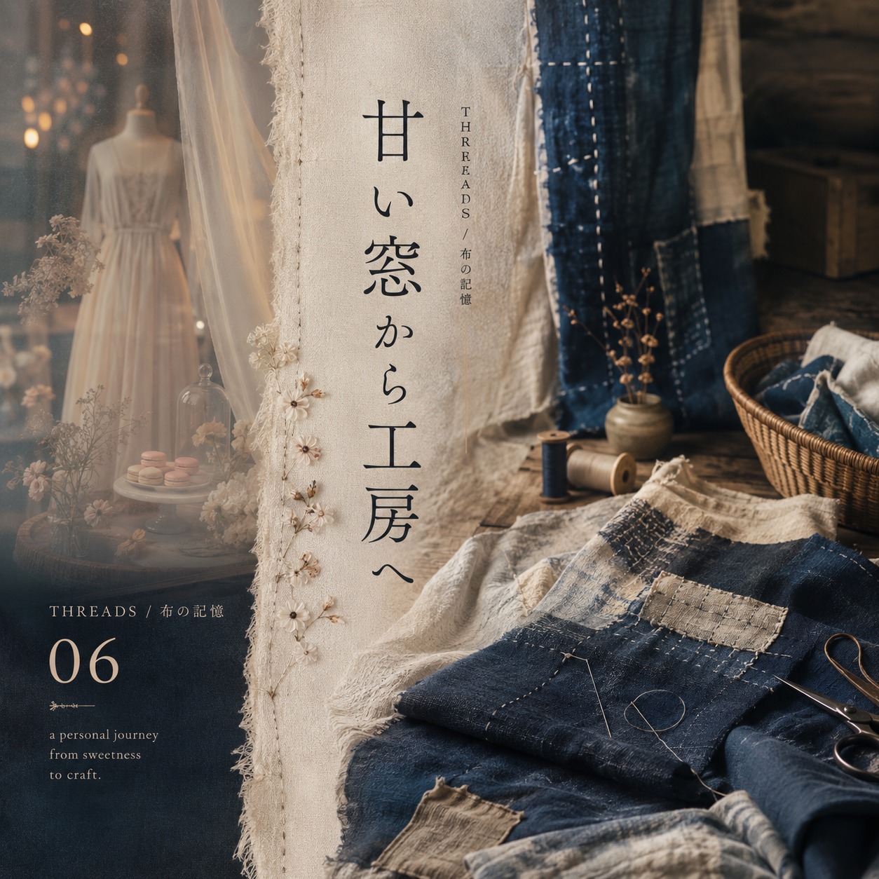 06_甘い窓から工房へ #ぬのきおく1 artwork