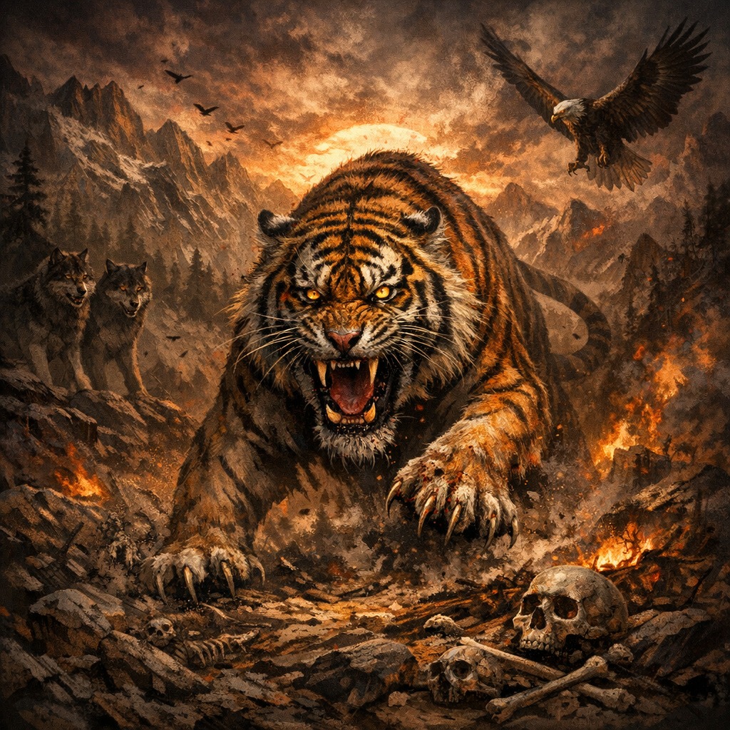 NATURAL DOMINANCE OF A HUNTER artwork