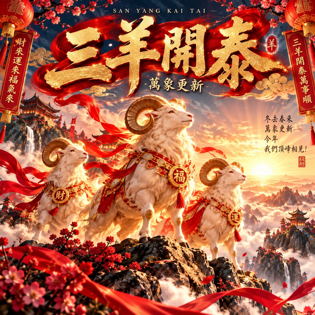三羊開泰 artwork