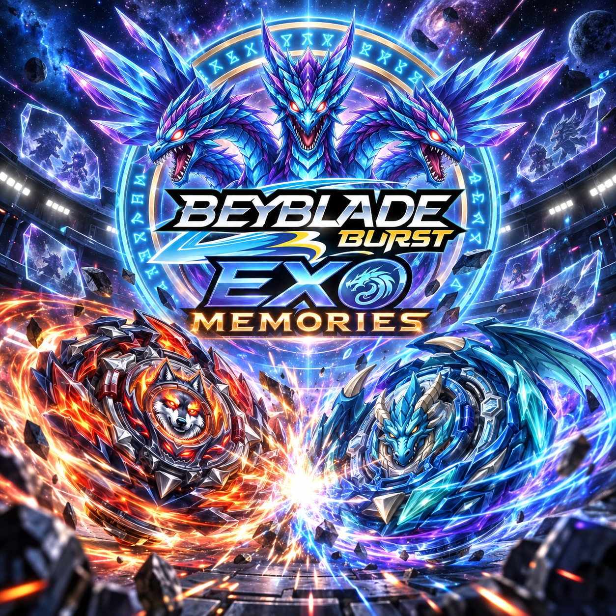 Beyblade Burst Exo Memories (Remake) artwork