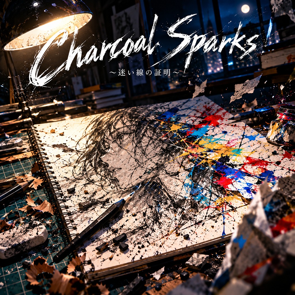 Charcoal Sparks ～迷い線の証明～ artwork