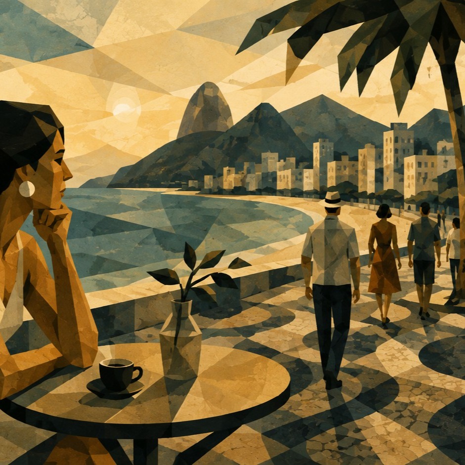 White noise. English Bossa Nova + artwork