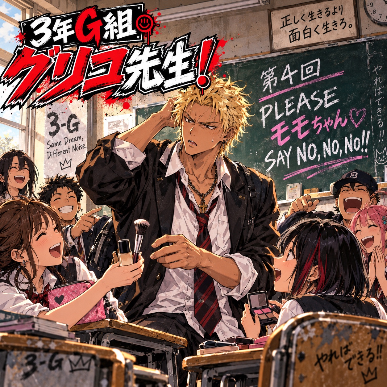 3年Ｇ組グリコ先生第4回予告（モモ編） artwork