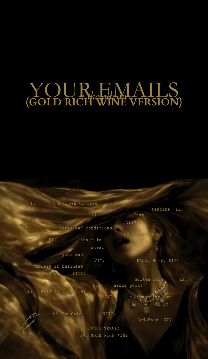 Image for YOUR EMAILS: THE ALBUM (GOLD RICH WINE VERSION)