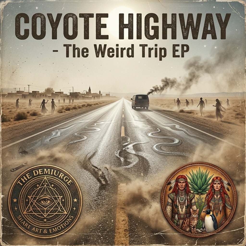 "Coyote Highway" (The Demiurge 🥦) artwork