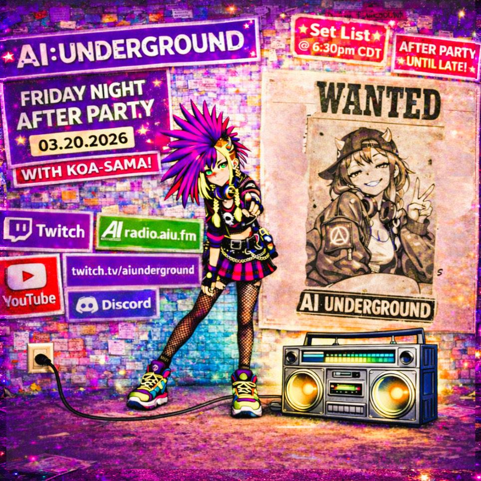 Image for AI Underground After-Party - With Koa-sama - 03.20.2026