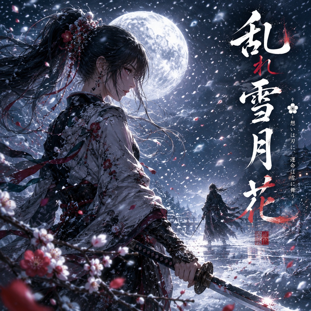 乱れ雪月花 artwork