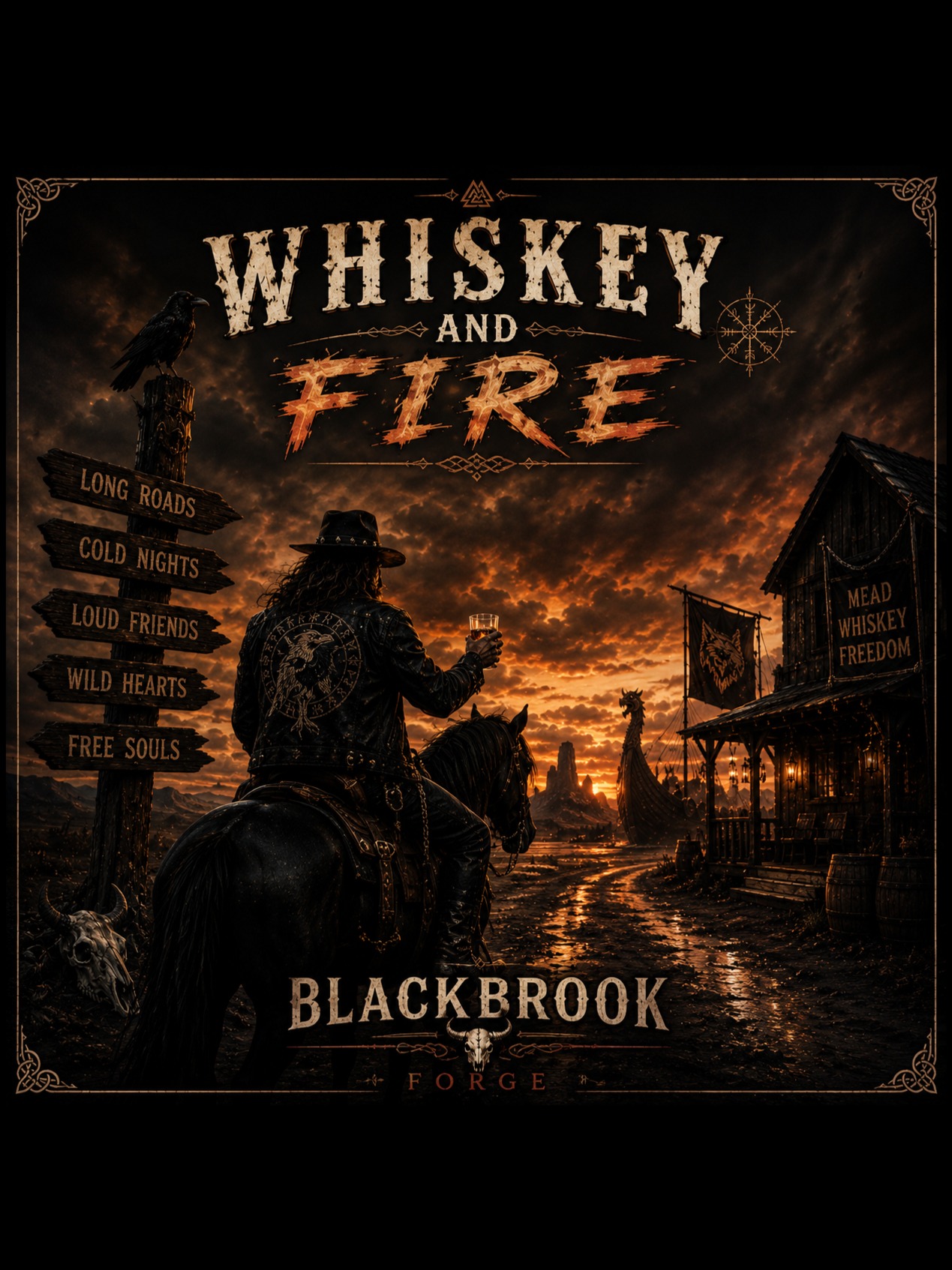 Whiskey and Fire artwork