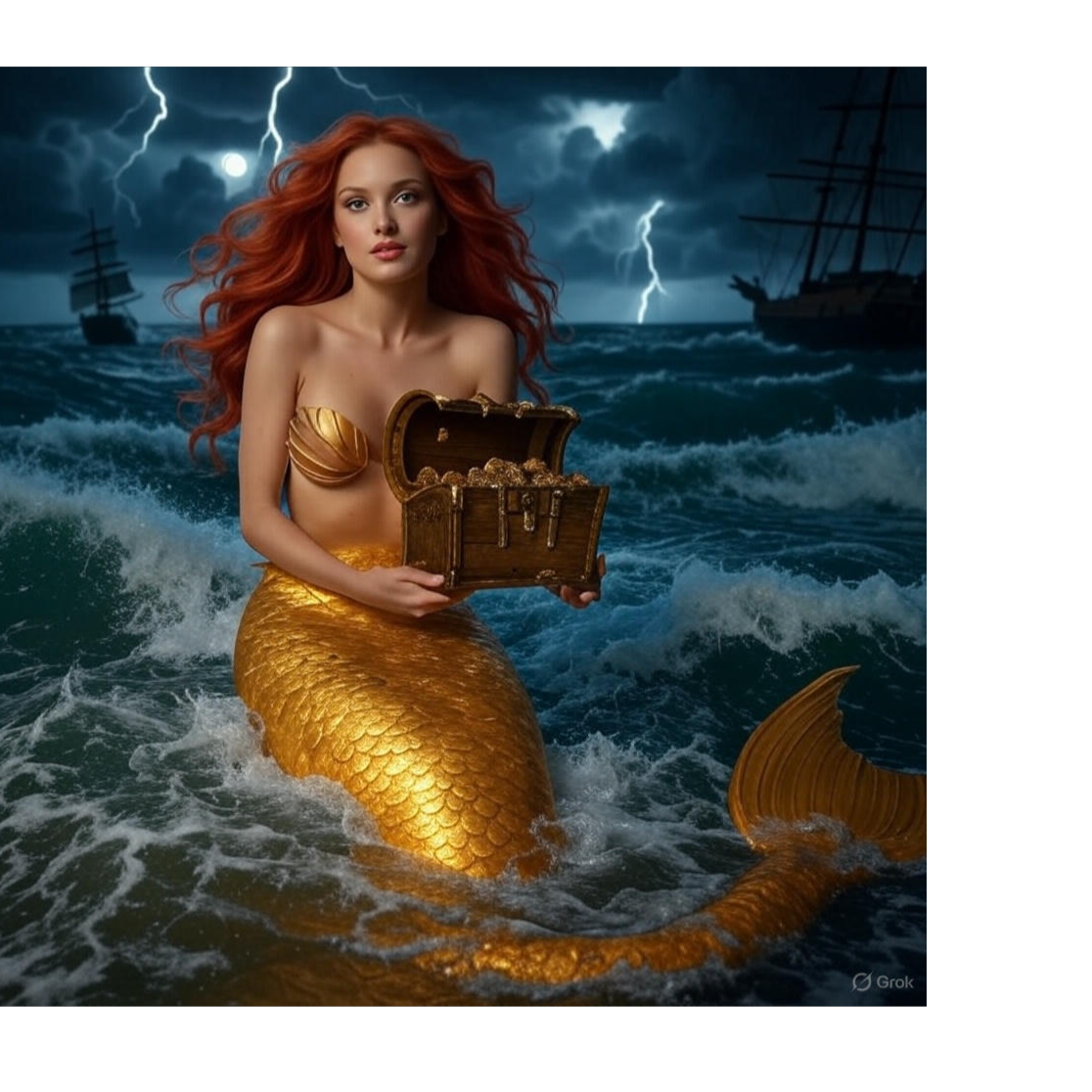 В синем море, в белой пене artwork