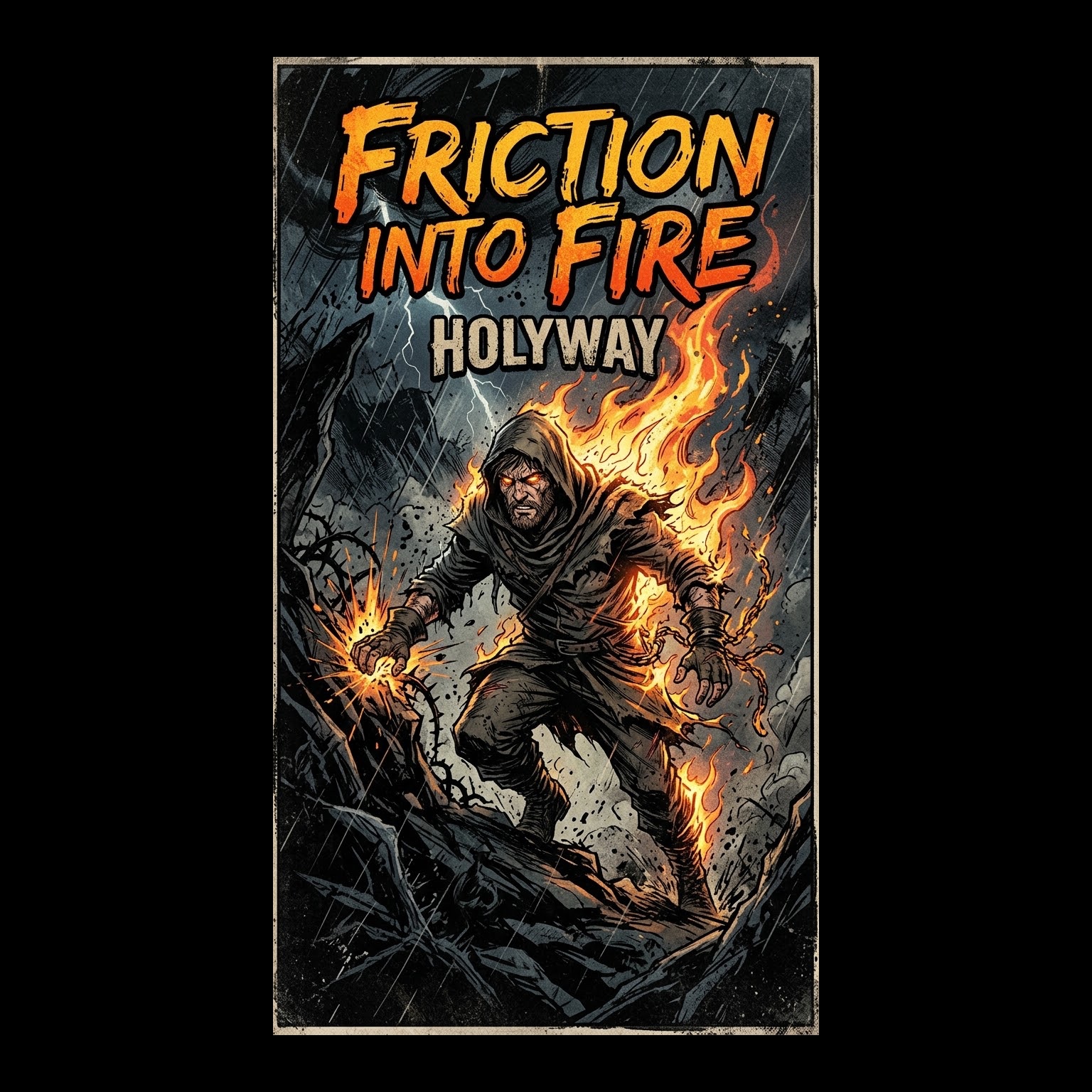 FRICTION INTO FIRE artwork