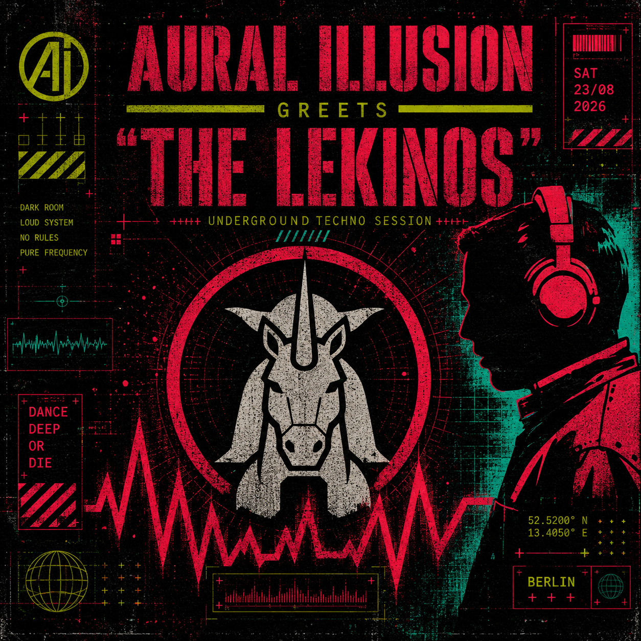 AI/IL sends greetings to LEKINOS artwork