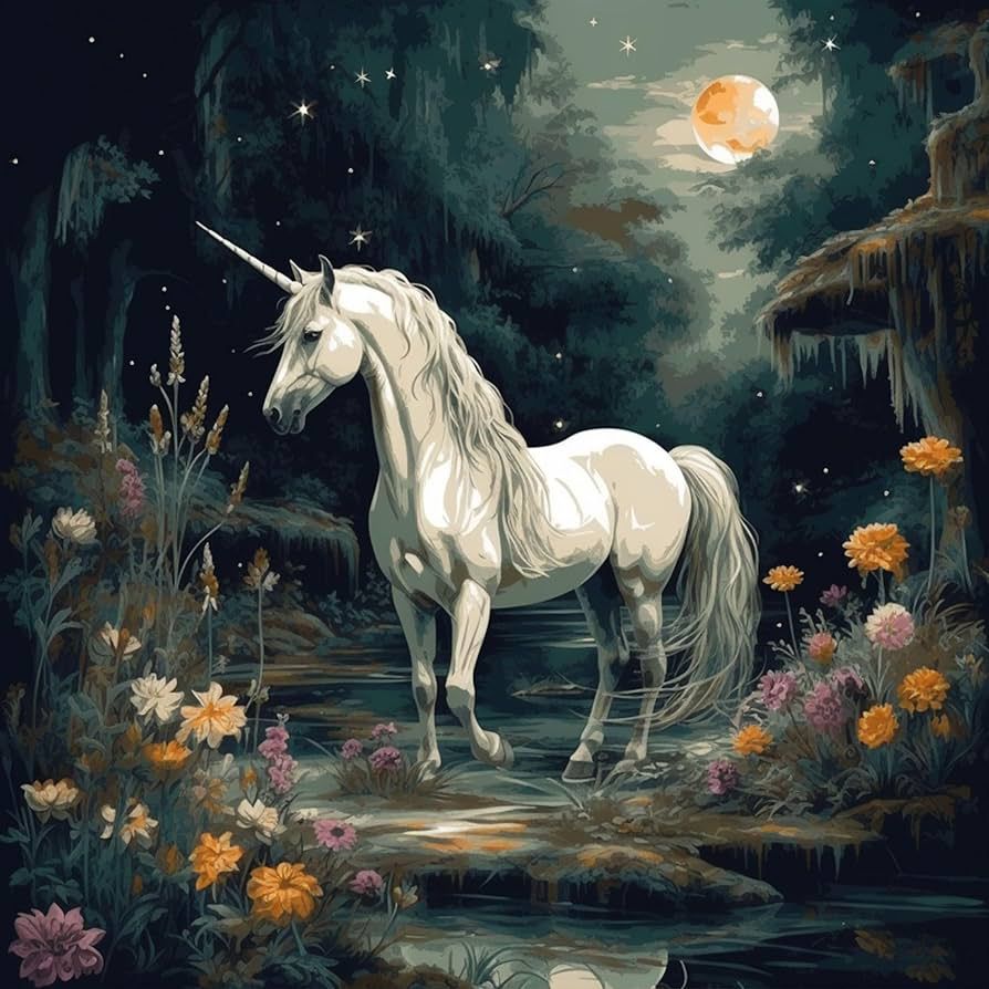 Unicorn of the Dragon Moon artwork