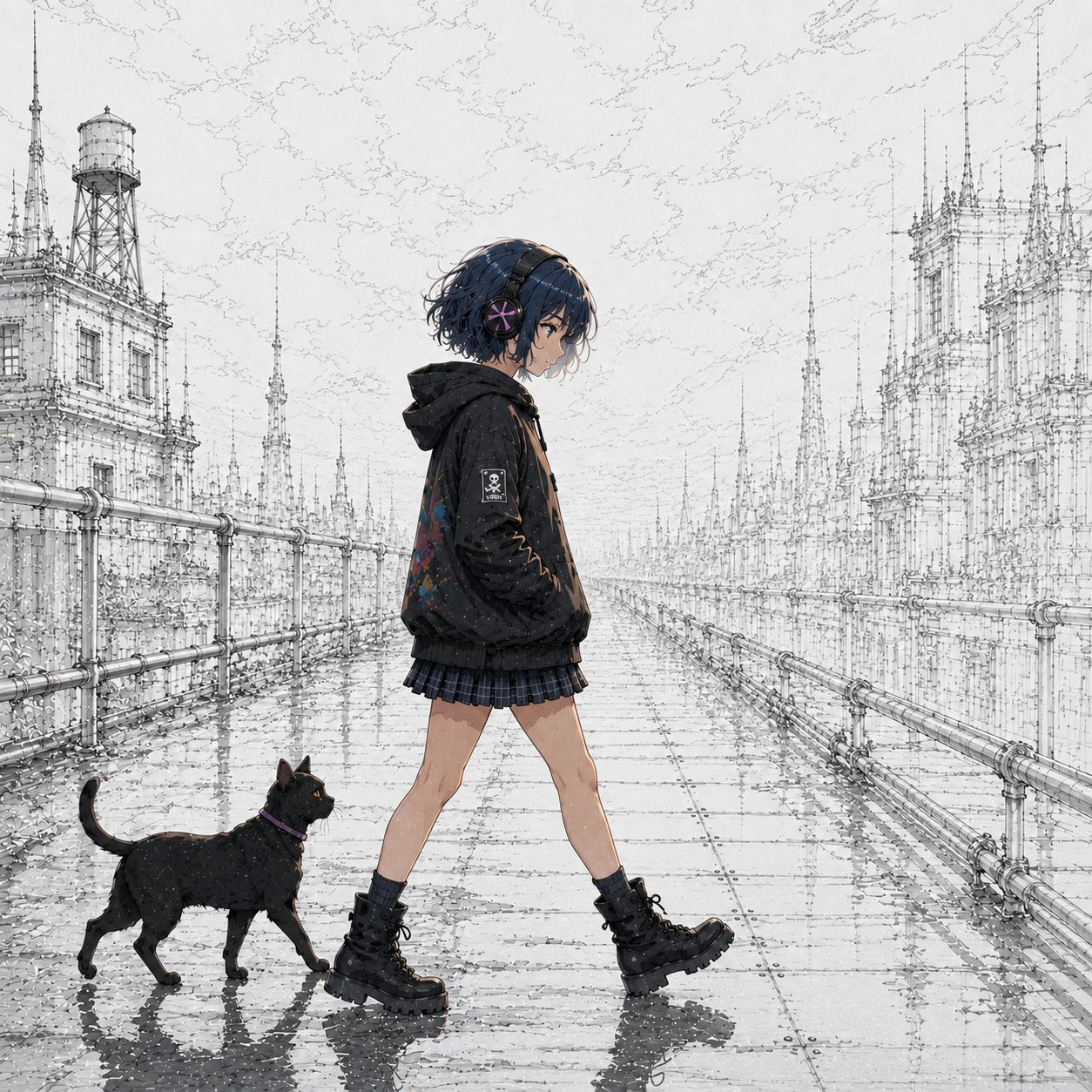数歩ウシロ artwork