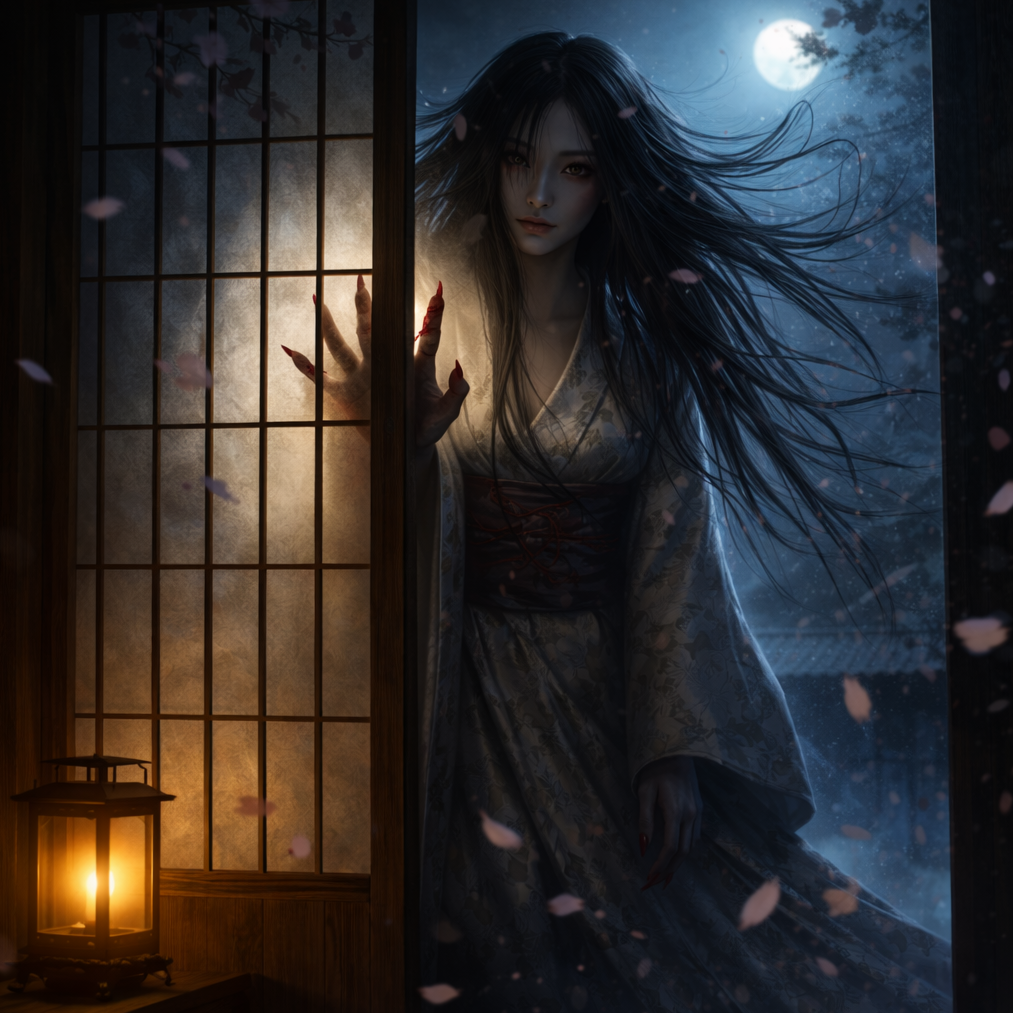 高女 ― 月下に忍ぶ指 artwork