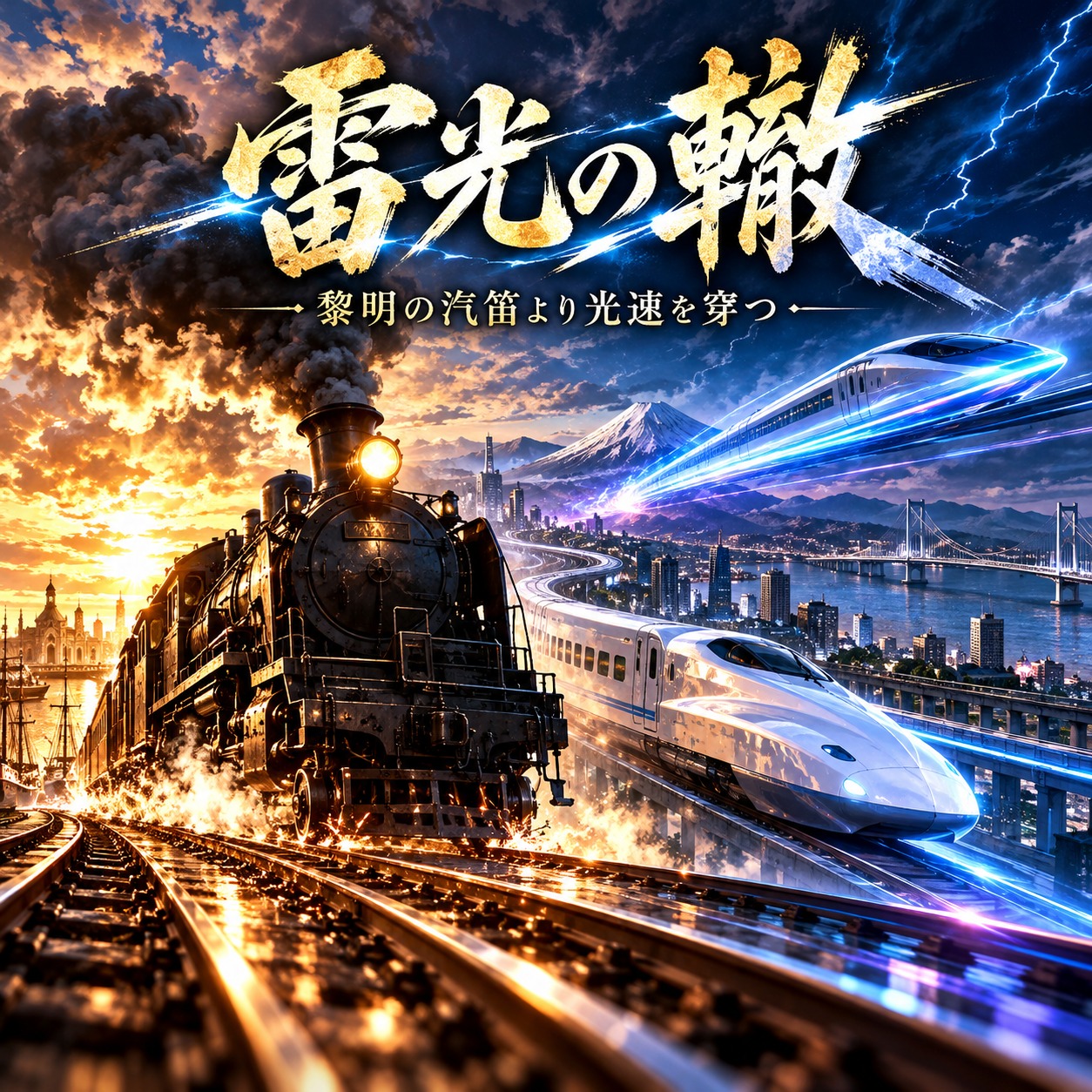 雷光の轍 ～黎明の汽笛より光速を穿つ～ artwork
