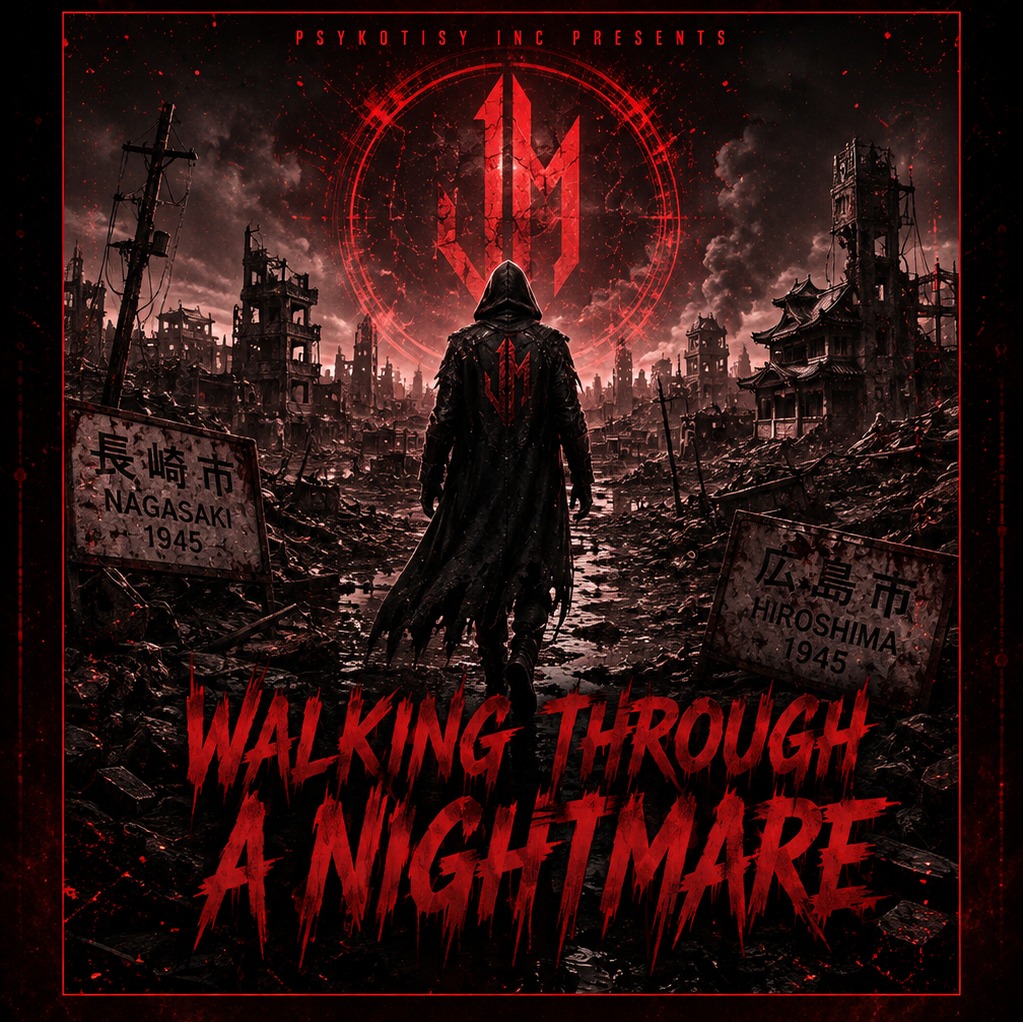 Walking through a nightmare artwork