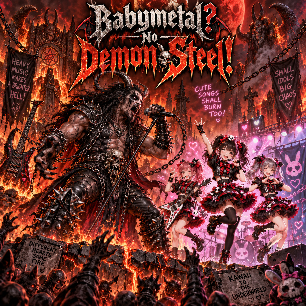 Babymetal? No – Demon Steel! artwork