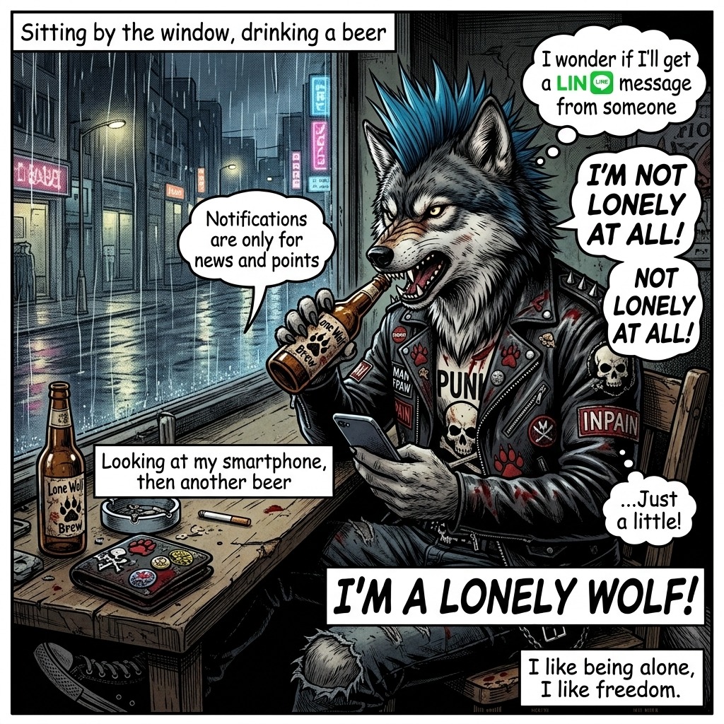 **ロンリーウルフ - THE FURIOUS PAWS  v3 artwork