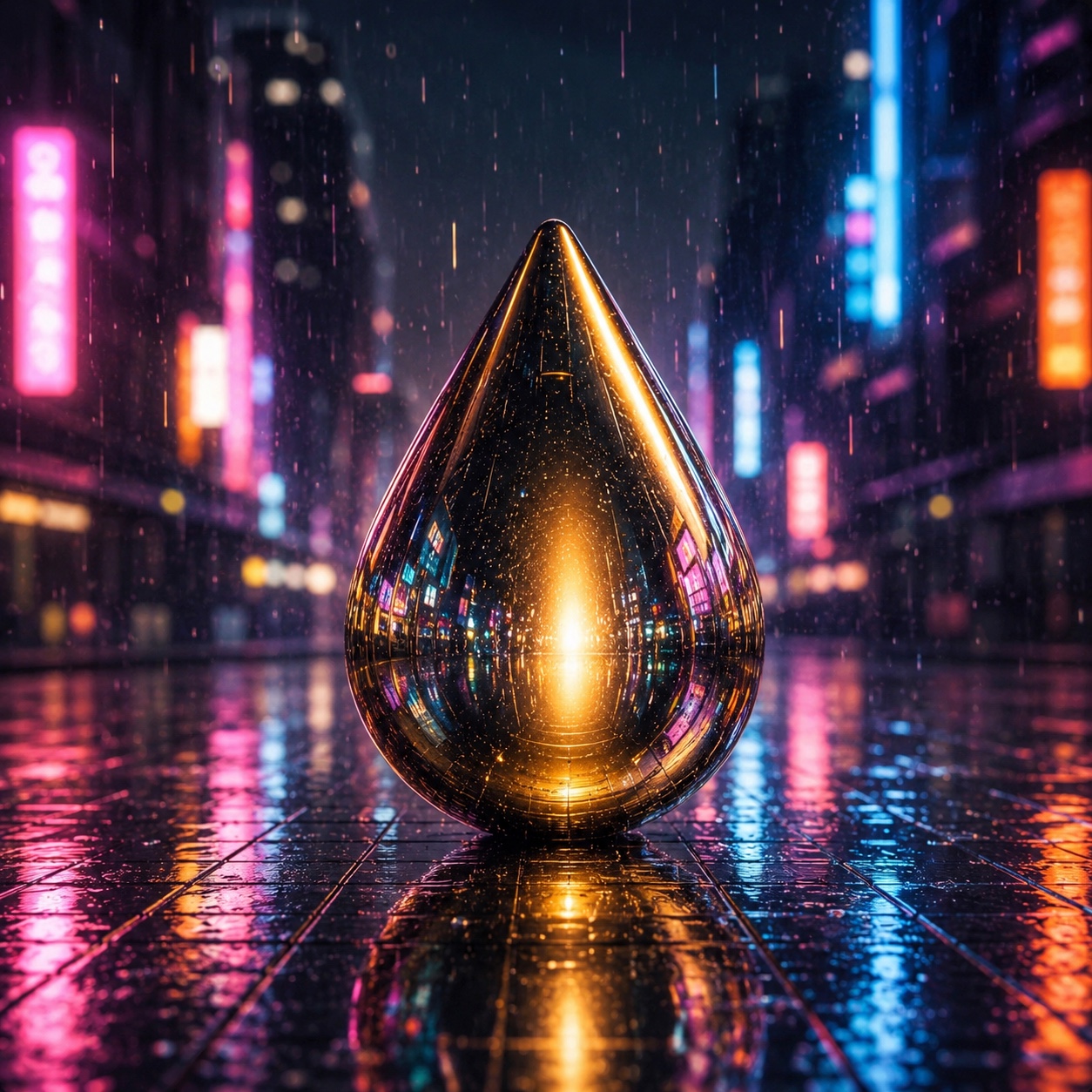 Love like neon rain artwork