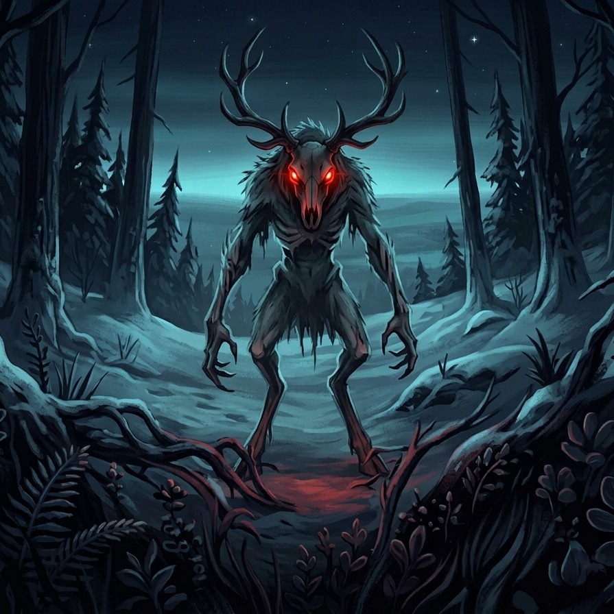 Wiindigoo-giiwosewin artwork