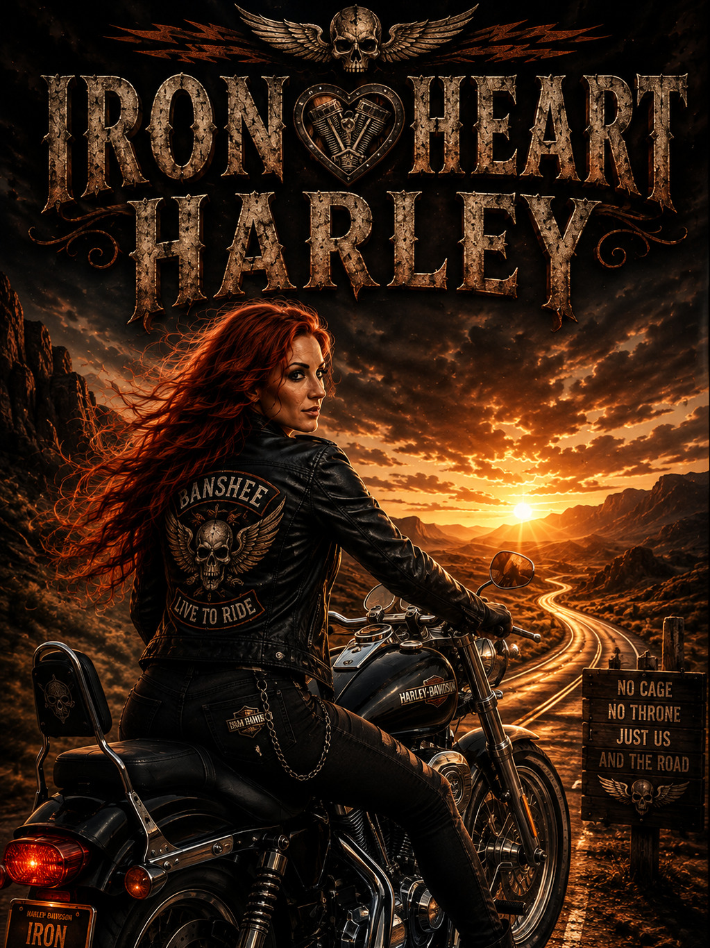 Iron Heart Harley artwork