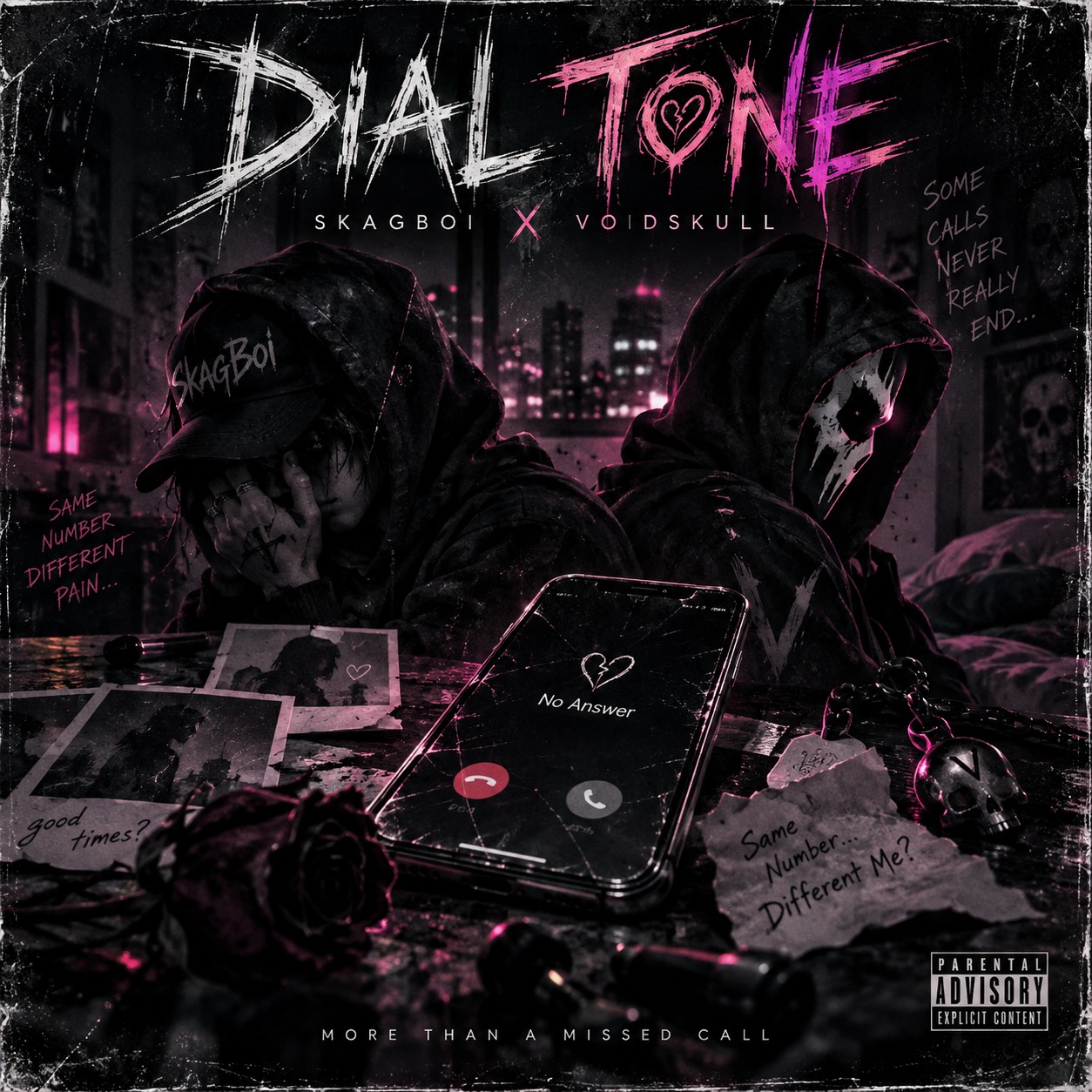 YOUR DIAL TONE SOUNDS LIKE HOME // SkagBoi × VoidSkull artwork